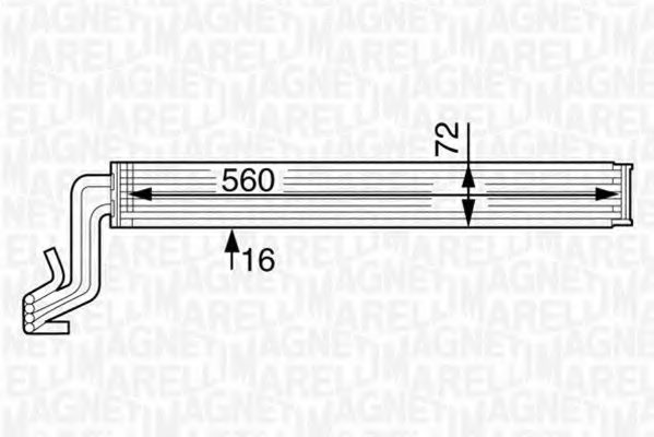 MAGNETI MARELLI 350213126400 Radiator, engine cooling